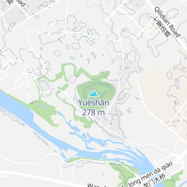 Map of Yuèshān