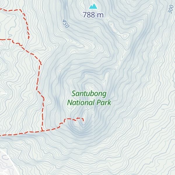 Map of Gunung Santubong
