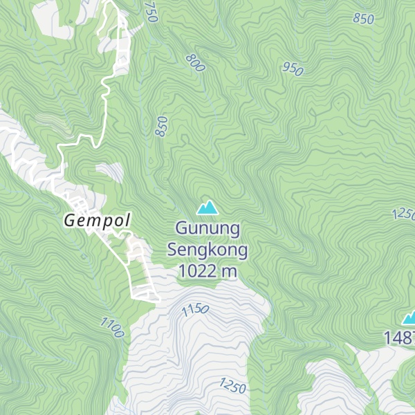 Map of Gunung Sengkong