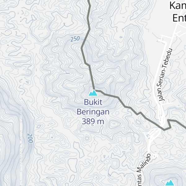 Map of Bukit Beringan