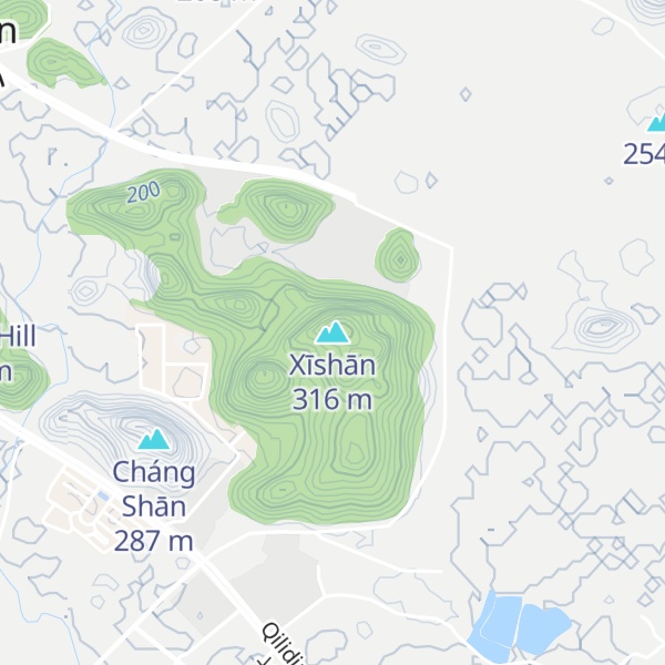 Map of Xīshān