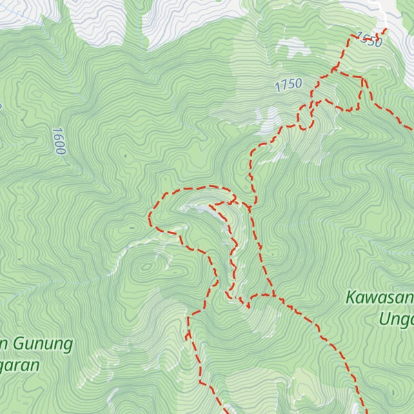 Map of Puncak Botak