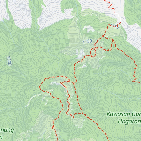 Map of Gunung Ungaran