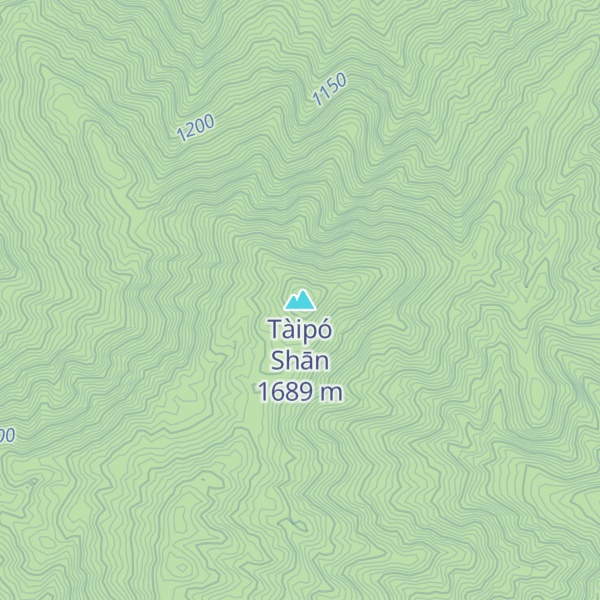 Map of Tàipó Shān
