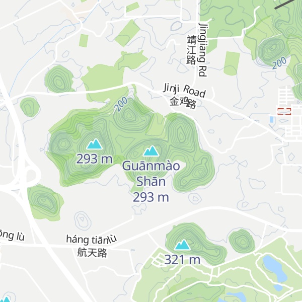 Map of Guānmào Shān
