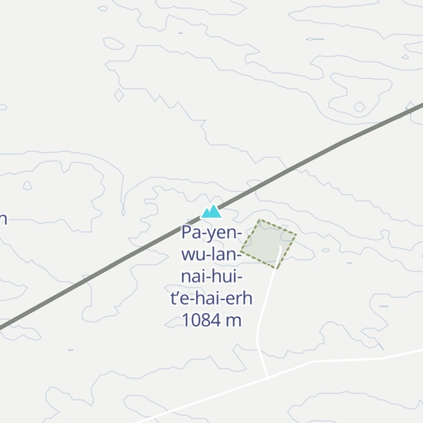 Map of Pa-yen-wu-lan-nai-hui-t’e-hai-erh