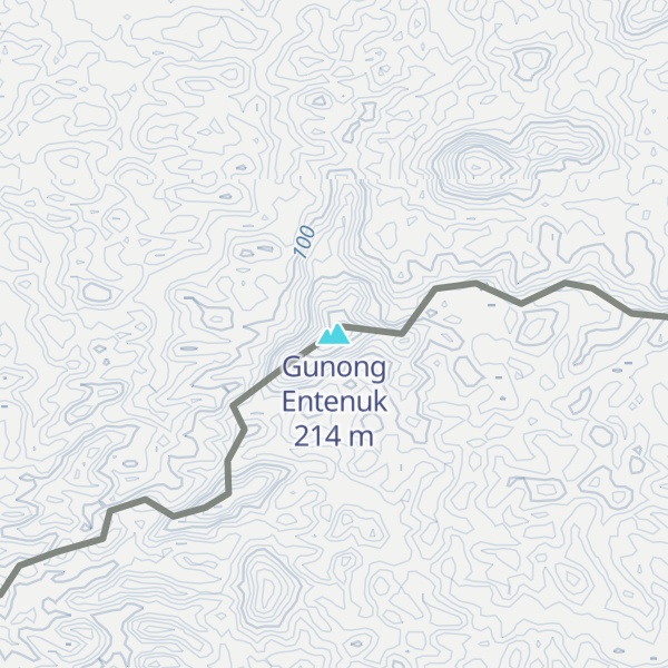 Map of Gunong Entenuk