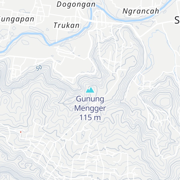 Map of Gunung Mengger