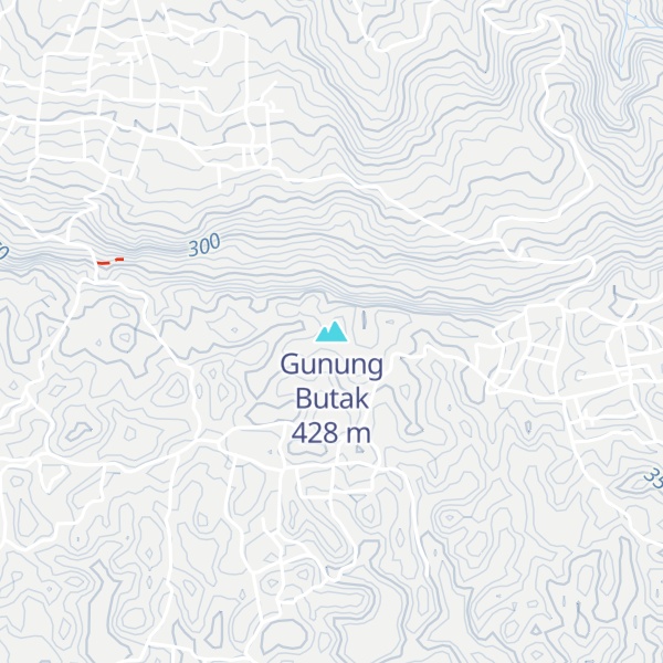 Map of Gunung Butak