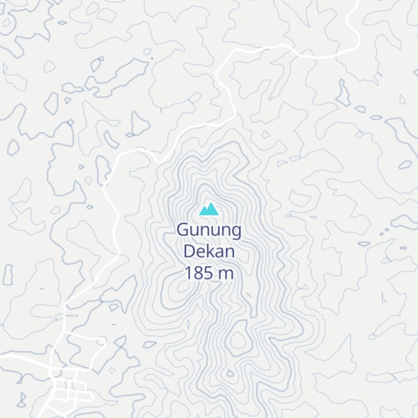 Map of Gunung Dekan
