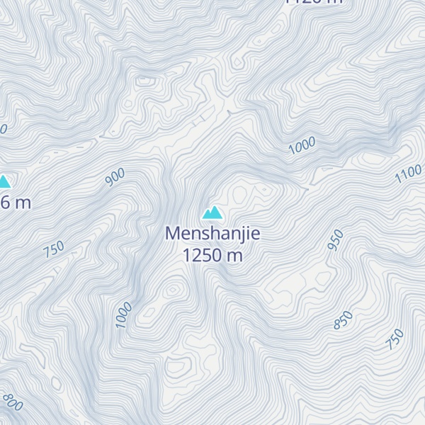 Map of Menshanjie