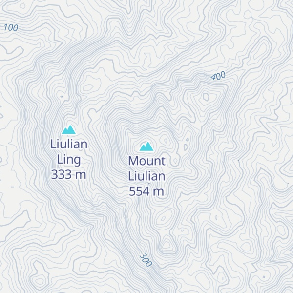 Map of Mount Liulian