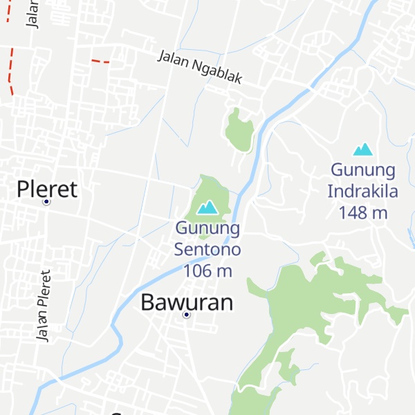 Map of Gunung Sentono