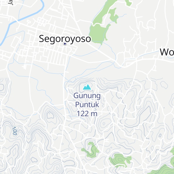 Map of Gunung Puntuk