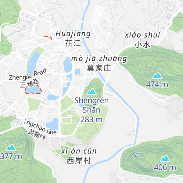 Map of Shèngrén Shān