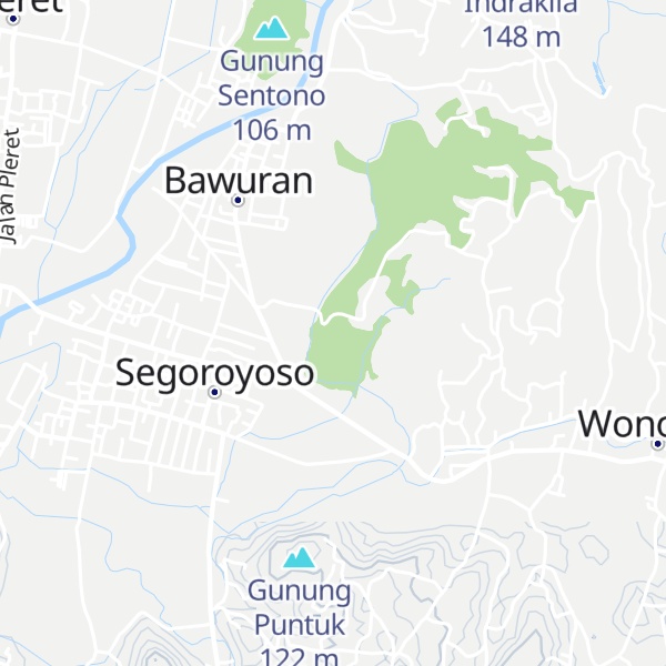 Map of Gunung Malang