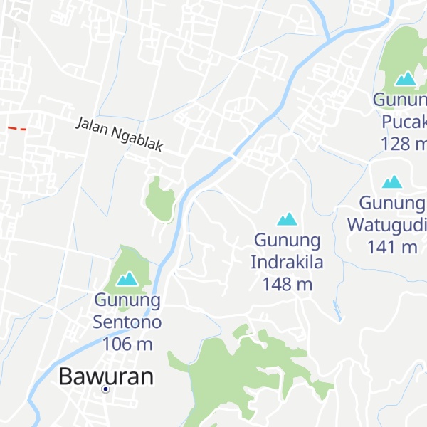 Map of Gunung Watugender