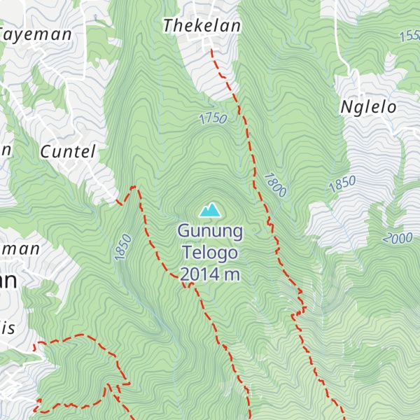 Map of Gunung Telogo