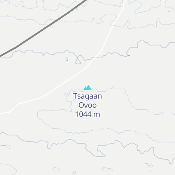 Map of Tsagaan Ovoo