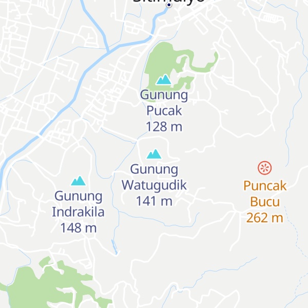 Map of Gunung Watugudik