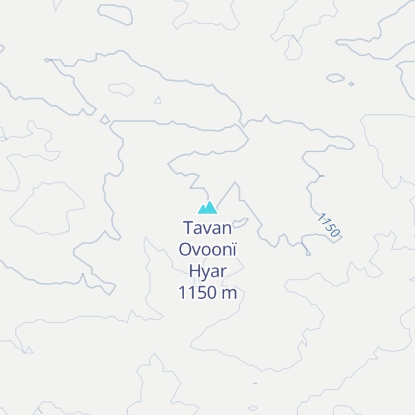 Map of Tavan Ovoonï Hyar