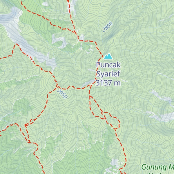 Map of Puncak Kenteng Songo
