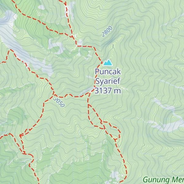 Map of Gunung Merbabu