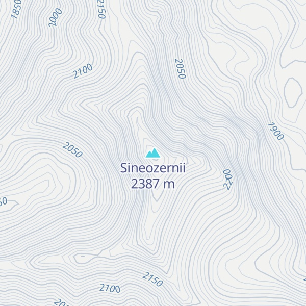 Map of Sineozernii