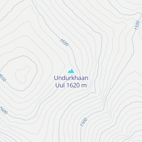 Map of Undurkhaan Uul