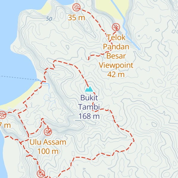 Map of Bukit Tambi