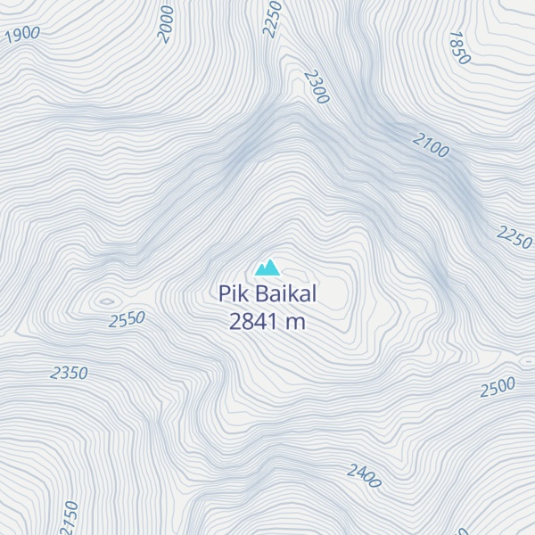 Map of Pik Baikal