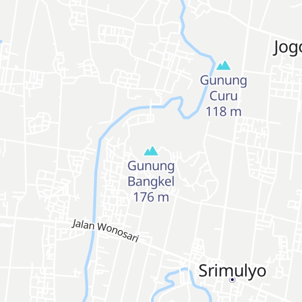 Map of Gunung Bangkel