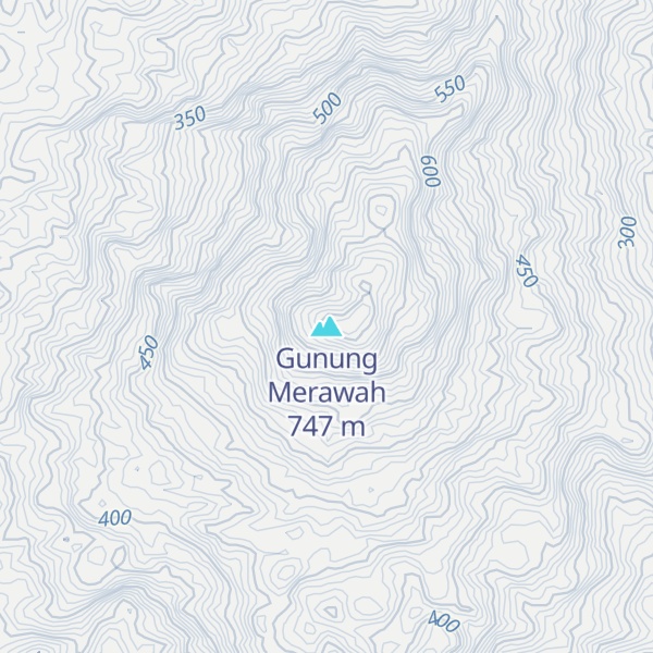 Map of Gunung Merawah