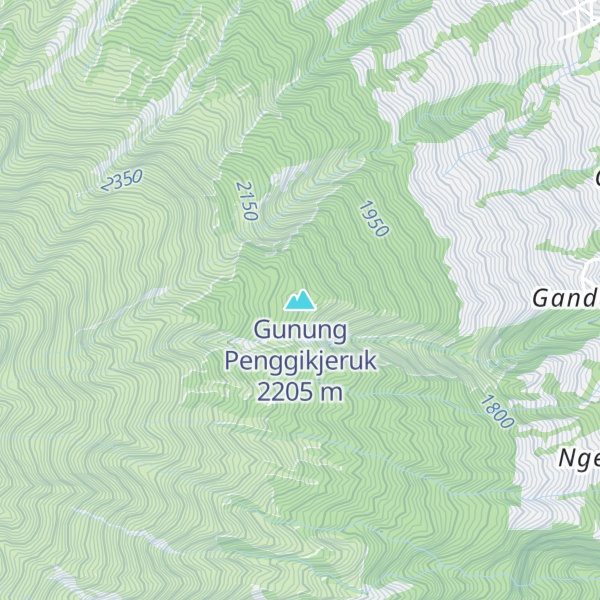 Map of Gunung Penggikjeruk