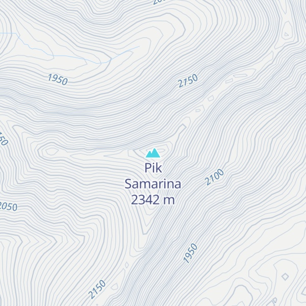 Map of Pik Samarina