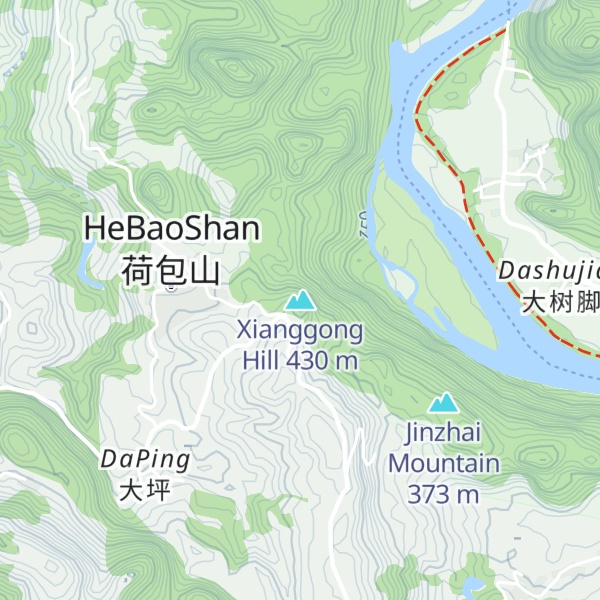 Map of Xianggong Hill