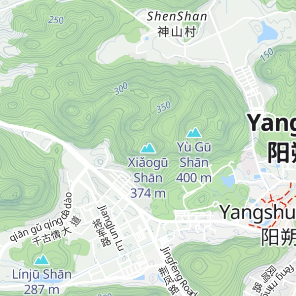 Map of Xiǎogū Shān