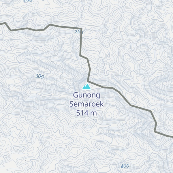 Map of Gunong Semaroek