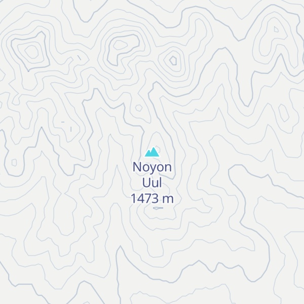 Map of Noyon Uul