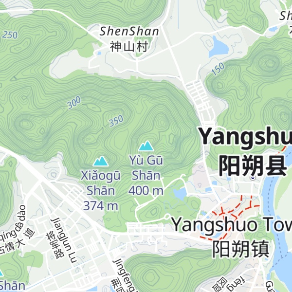 Map of Yù Gū Shān
