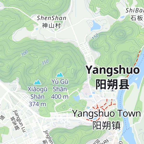 Map of Pángxiè Shān