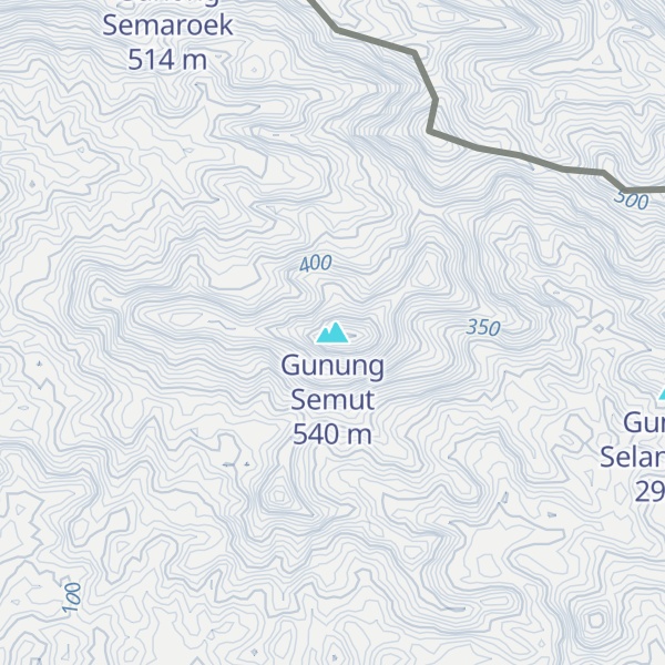 Map of Gunung Semut