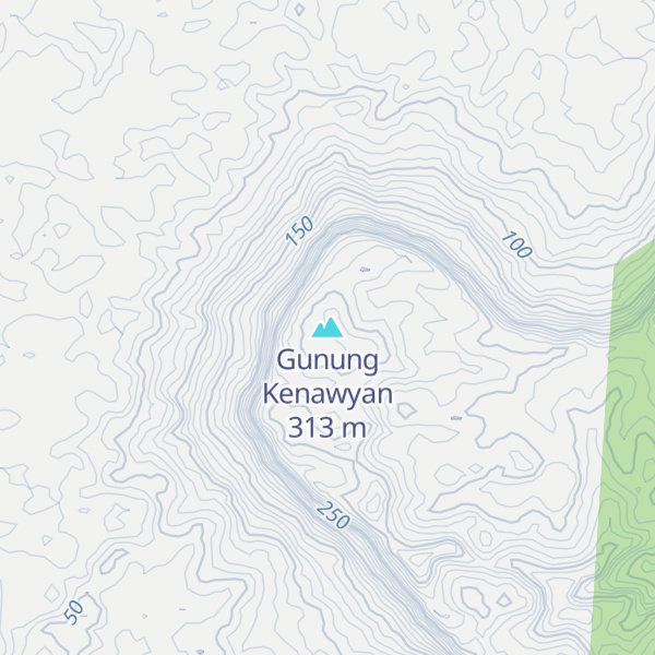 Map of Gunung Kenawyan