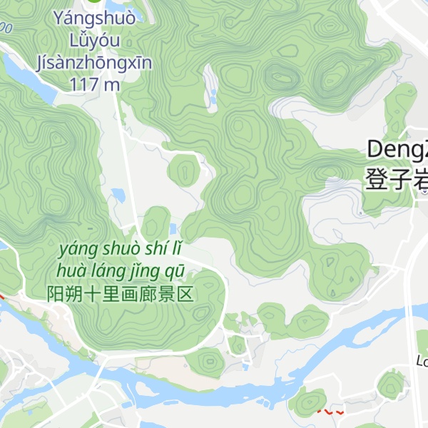 Map of Jiǔpíng Shān