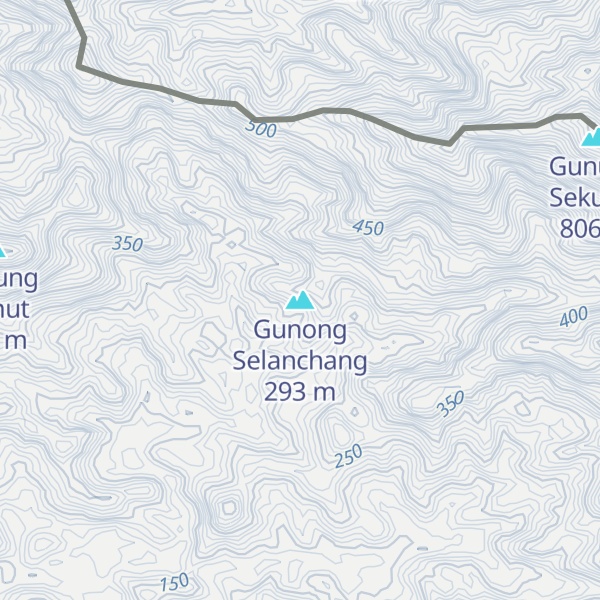 Map of Gunong Selanchang