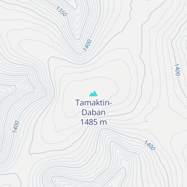 Map of Tamaktin-Daban