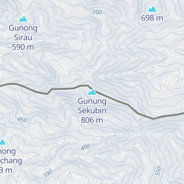 Map of Gunung Sekubin