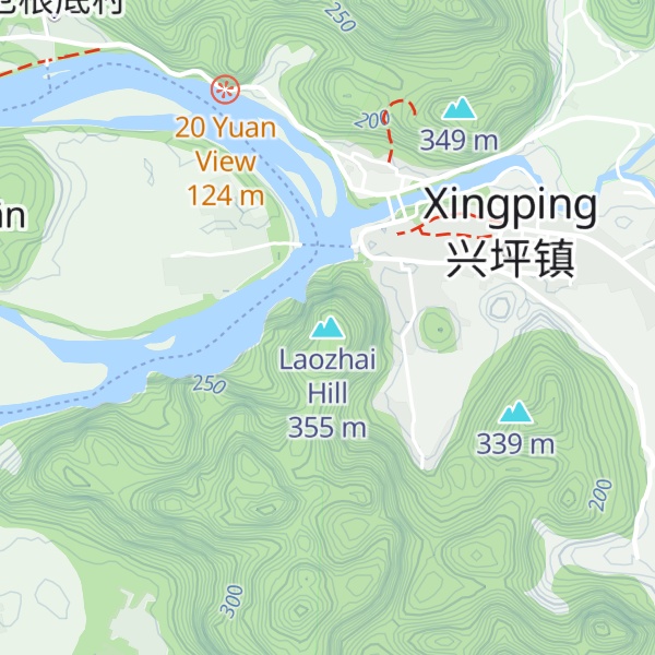 Map of Laozhai Hill
