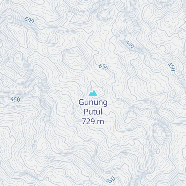 Map of Gunung Putul