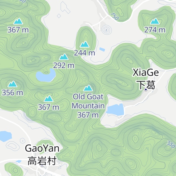Map of Old Goat Mountain